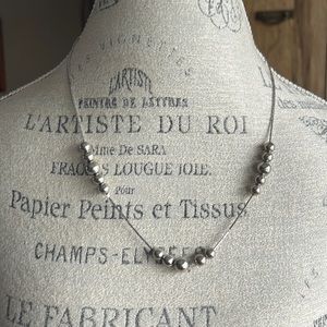 Silver Beaded Necklace